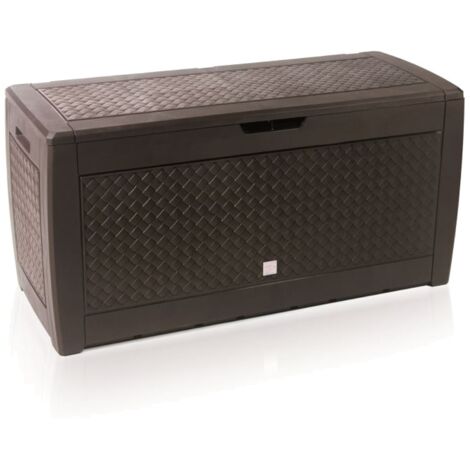 Prosperplast Baul de jardin 310 litros Boxe Matuba en color chocolate 119 x 48 x 60 cm