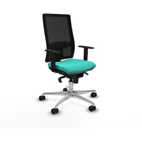 Silla de oficina piqueras y crespo Hornas negro cuero sintético (1/5)