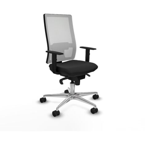 Silla ergonómica piqueras y crespo Horna blanco mesh cuero (1/5)