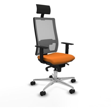 Silla de oficina piqueras y crespo Horna gris cuero sintético (1/5)