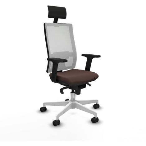 Silla de oficina piqueras y crespo Horna blanco malla cómoda (1/5)