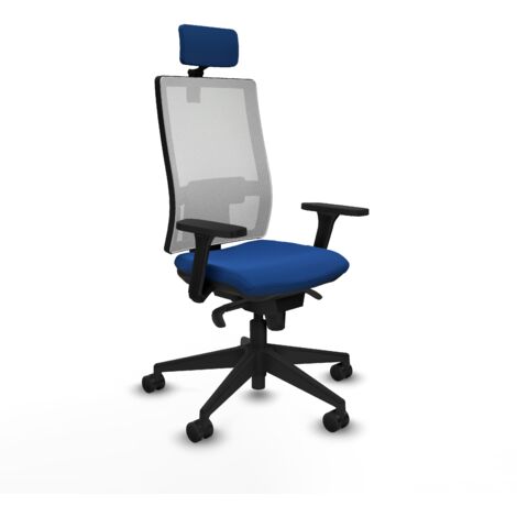Silla piqueras y crespo Horna azul cuero sintético cómoda (1/5)