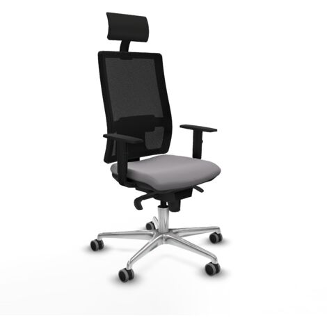 Silla de oficina piqueras y crespo Horna negro naranja simil cuero (1/5)