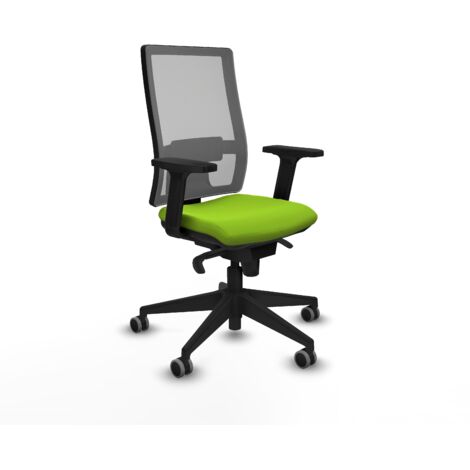 Silla de oficina piqueras y crespo Horna gris malla pistacho (1/5)