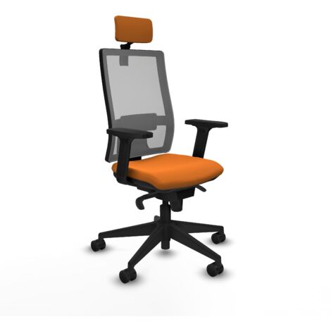 Silla de oficina piqueras y crespo Horna negro malla cómoda (1/5)