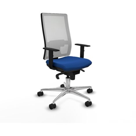 Silla de oficina piqueras y crespo Horna azul malla similpiel (1/5)