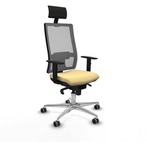 Silla de oficina piqueras y crespo Hornas gris cuero sintético (1/5)