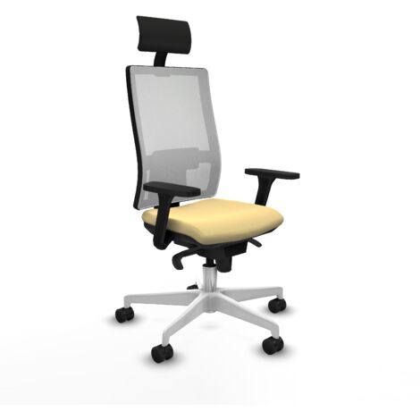 Silla piqueras y crespo Horna negro reposabrazos 3D respaldo ajustable (1/5)