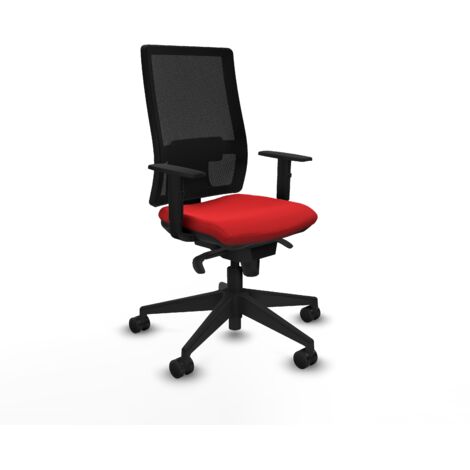Silla ergonómica piqueras y crespo Horna negro cuero sintético (1/5)