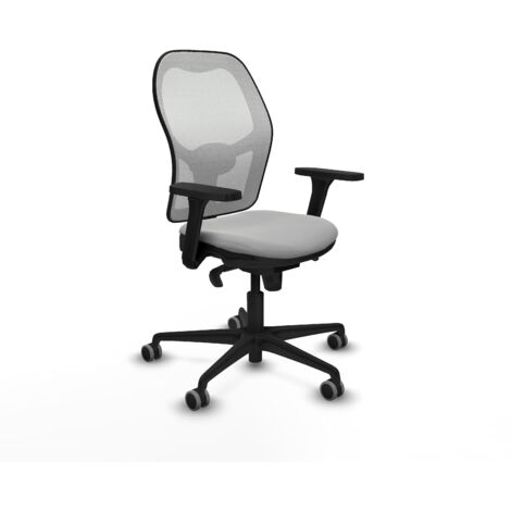 Silla piqueras y crespo Jorquera blanco malla cuero sintético (1/5)