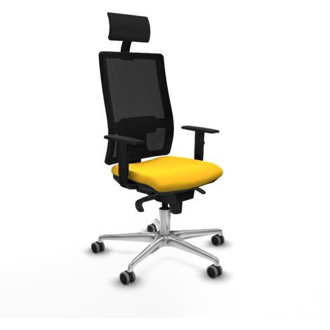 Silla de oficina piqueras y crespo Horna negro cuero sintético (1/5)