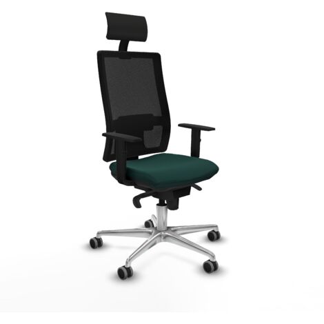 Silla de oficina piqueras y crespo Horna negro malla similpiel (1/5)