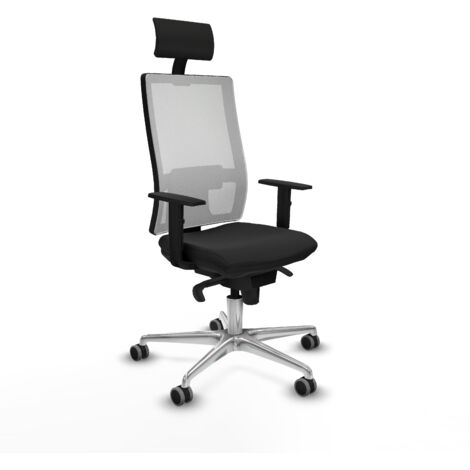 Silla ergonómica piqueras y crespo Horna blanco cuero sintético (1/5)