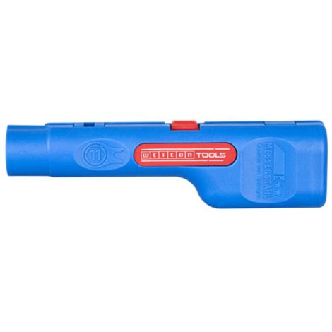 WEICON 52002001 PELACABLES NO.1 F PLUS/CABLE COAXIAL Y DE ANTENA MINI O MIDI, AZUL/ROJO (1/4)