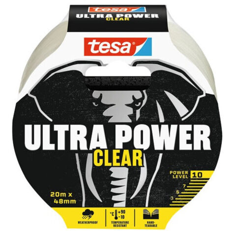 Cinta adhesiva transparente Tesa Ultra Power Clear 48 mm x 20 m (1/3)