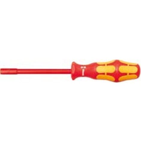 Destornillador VDE Wera de 6 caras rojo y amarillo 125 mm