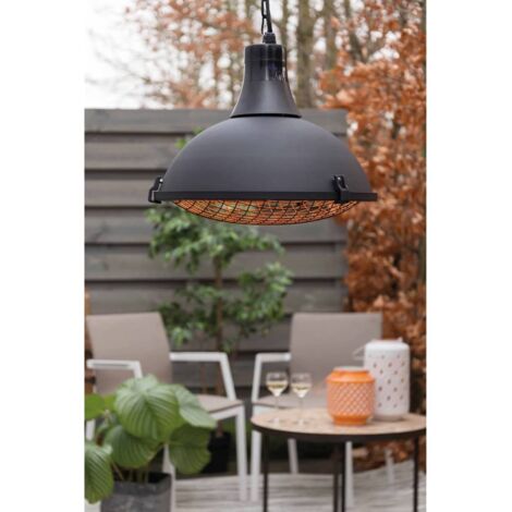 Furniture Limited - Calefactor colgante Indus II halógeno negro (1/5)