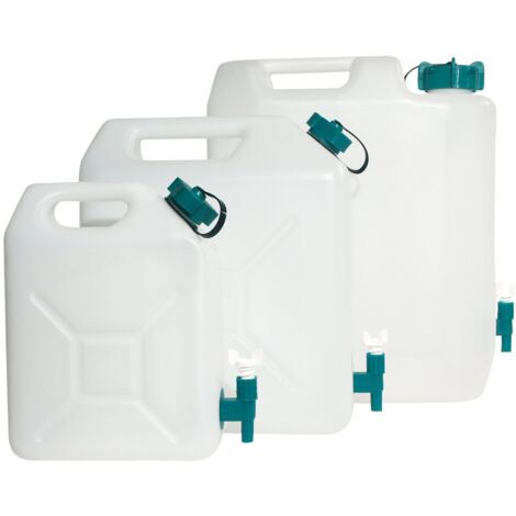 Eda-Plastiques Bidón Extra Fuerte Blanco 5 Litros con Grifo