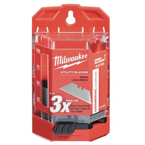 Milwaukee 48221950 Bulk pack - Hojas universales para cuchillos - 62 x 19mm (60 piezas ) (1/2)