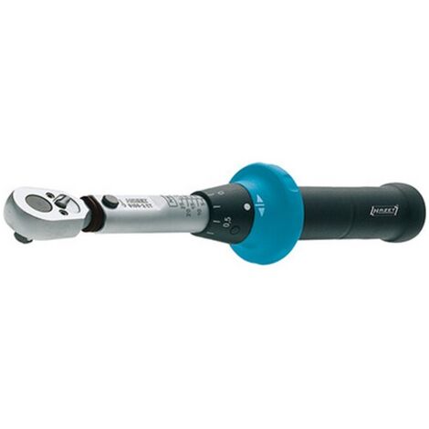 Llave dinamométrica SYSTEM 5000-2 CT, extensión de la escala de medida : 2,5-25 N·m, graduación 0,25 N·m, tracción de 4 lados 1/4 pulgadas, Largo : 232 mm