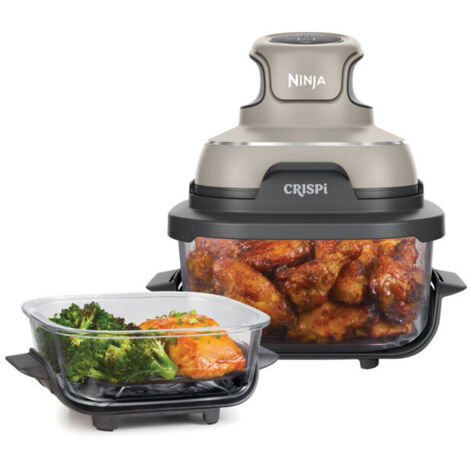 Ninja FN101EUST CRISPi 4-in-1 Tragbare Glas-Heißluftfritteuse Stone