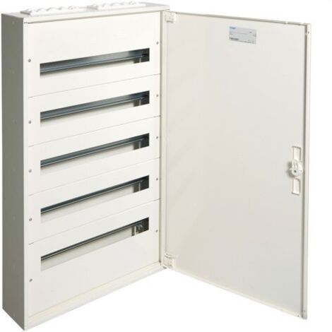 Caja distribución superficie “FW2”de 5 filas para 120 módulos 125A 400V IP30/IK07 941x571x150mm fabricada en acero color blanco