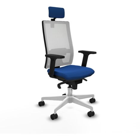 Silla de oficina piqueras y crespo Horna azul cuero sintético (1/5)