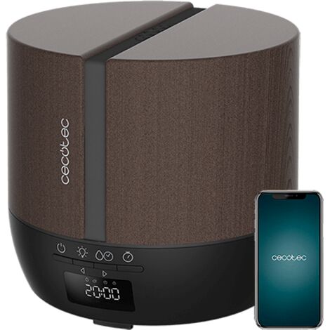 Cecotec – Difusor de aromas 500ml – Pantalla LED – Altavoz bluetooth – Humidificación 25ml/h – 3 modos de vapor – 7 colores LED (1/5)