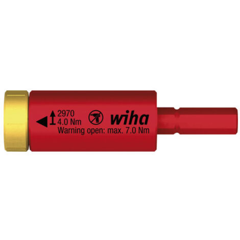 Wiha Adaptador de par de apriete easyTorque electric para slimBits y soporte slimVario® en blíster 4.0 Nm (41345)