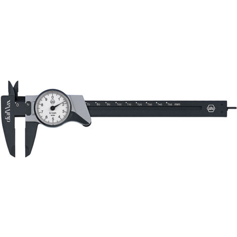 Wiha Pie de rey con reloj dialMax® con lectura de 0,1 mm 150 mm (27082)