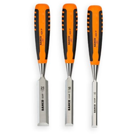 BAHCO Juego de cinceles para madera 12-25 mm 424P-S3-EUR