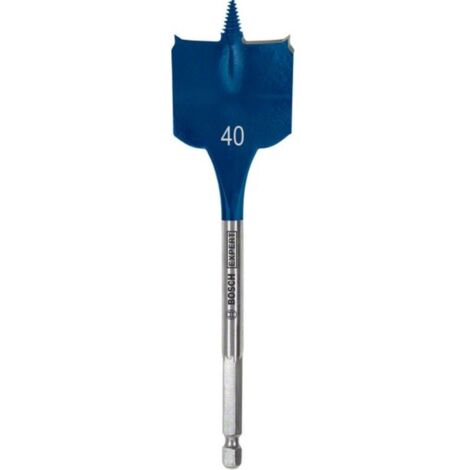 BOSCH BROCA FRESADORA PLANA EXPERT SELF CUT SPEED PARA TALADROS DIAMETRO (mm) 40 Medida de largo 152 MM.