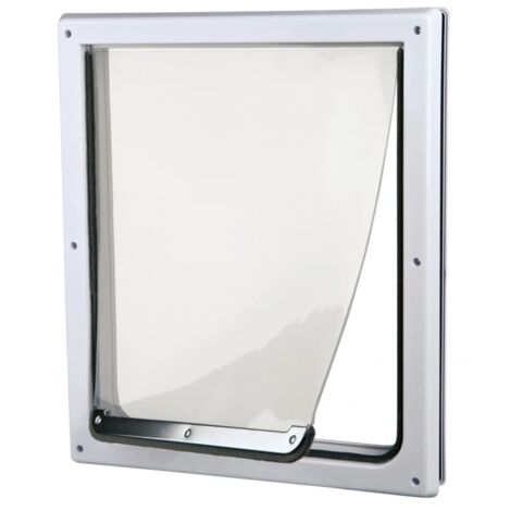 Puerta para perros 2 direcciones blanco M-XL 39x45 cm TRIXIE