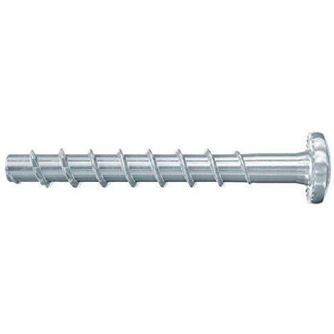 Tornillo de hormigón - Fischer - Cabeza cilíndrica - Acero electrocincado - 6 x 40/5 - Caja de 100