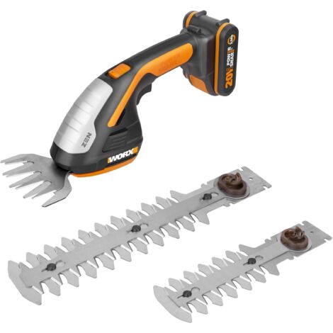 Tijera sin cable WORX WG801E con batería de 2,0 Ah y cargador