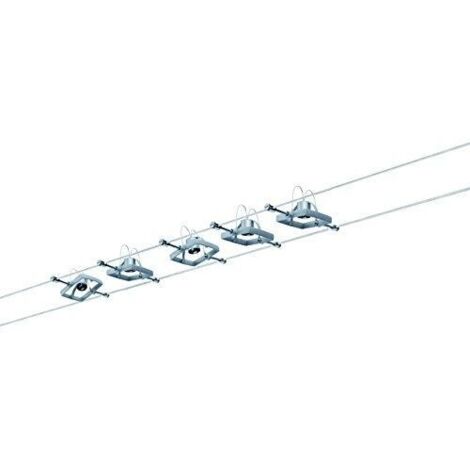Sistema de cable mac ii cromado mate con 5 puntos sin la'mparas, max. 10 w gu5.3941.33 (1/3)