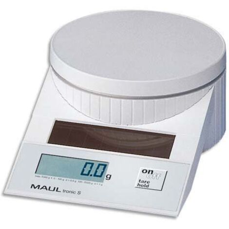 MAUL Solar Letter Scales MAULtronic S. 5000 gr. White Báscula postal electrónica Blanco (1/3)