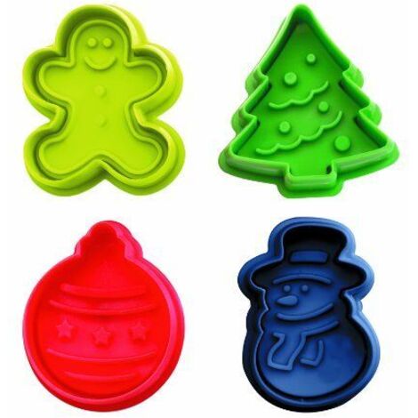Ibili 733100 Set de cortapastas de Navidad multicolor