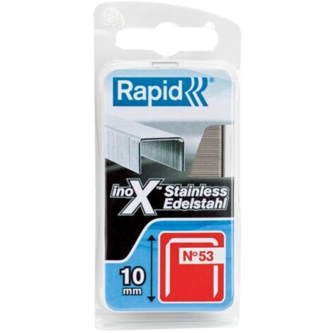 Grapa de acero inoxidable n°53 - 8 mm por 1080 Rapid