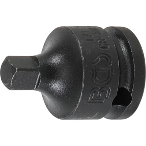 Adaptador de llave de vaso de impacto cuadrado interior 10 mm (3/8") - cuadrado exterior 6,3 mm (1/4")