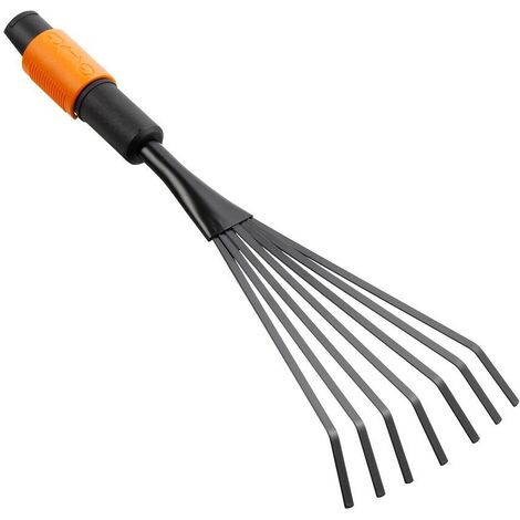 Herramienta de limpieza Fiskars Quikfit rastrillo negro 12.5 cm