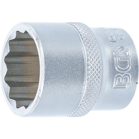 Llave de vaso 12 caras  entrada 12,5 mm (1/2")  23 mm