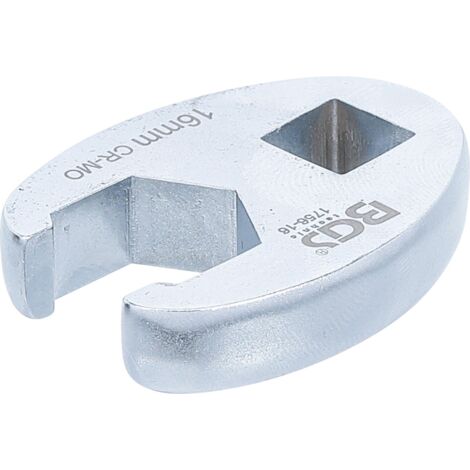 Llave boca hexagonal abierta (crowfoot)  entrada 10 mm (3/8")  16 mm