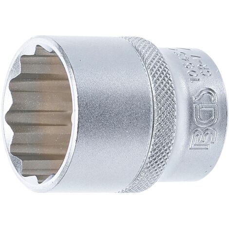 Llave de vaso 12 caras entrada 12,5 mm (1/2") 27 mm (1/3)