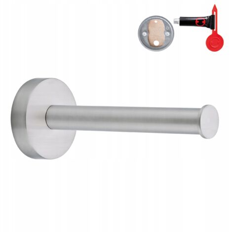 Tesa Moon soporte para papel higiénico acero inoxidable cepillado (1/5)