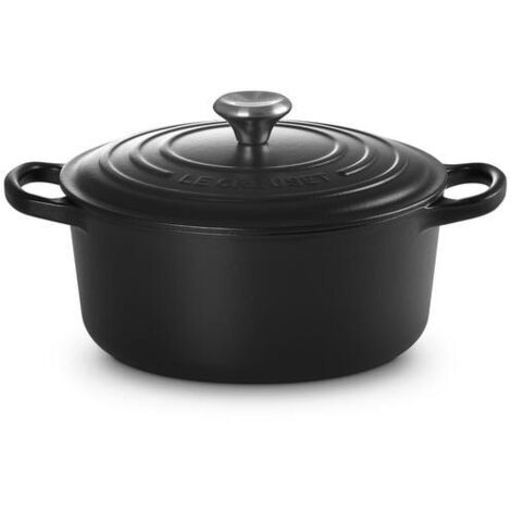 Le Creuset Signature Cocotte Fundición Esmaltada 22 cm Negro Mate (1/4)