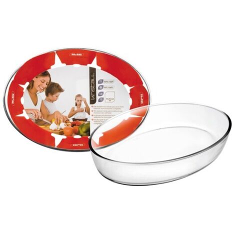 Fuente horno vidrio oval 4 l