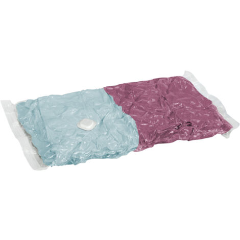 Wenko Conjunto de almacenamiento compresible transparente 2 bolsas