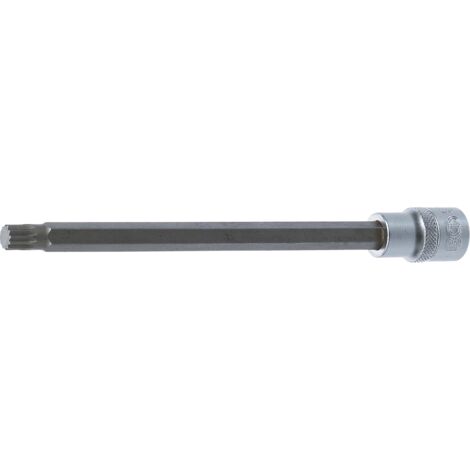 Punta de vaso longitud 200 mm entrada 12,5 mm (1/2") dentado múltiple interior (para XZN) M10 (1/2)