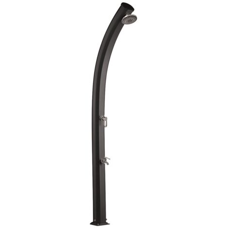 Jolly Ducha Solar 33L Aluminuim 33L - 233 cm - Enjuague de pies + Ducha de lluvia + base reforzada - Coloris Anthracite